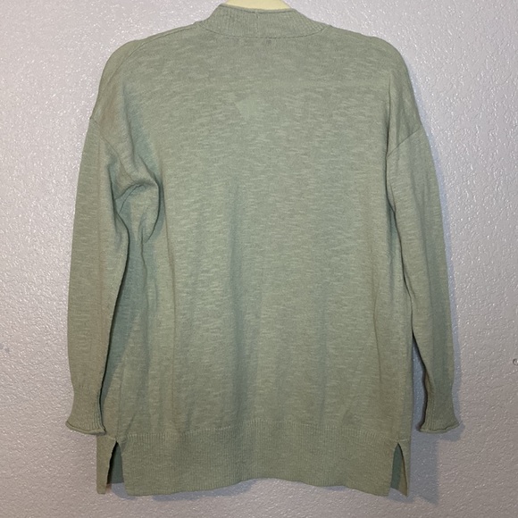 Madewell sweater cardigan soft sage color size XXS oversized - Picture 5 of 10